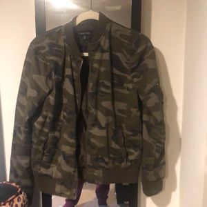 Army Print Bomber Jacket
